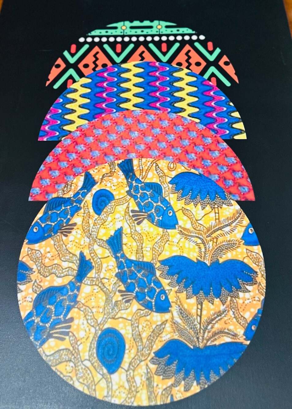 Vlisco Classic African Wax Print Patterns Notebook